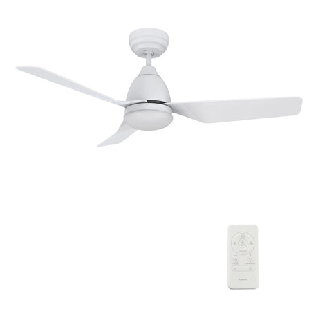 ROQUE 44 inch 3 - Blade Smart Ceiling Fan with LED Light & Remote - LEDMyPlace