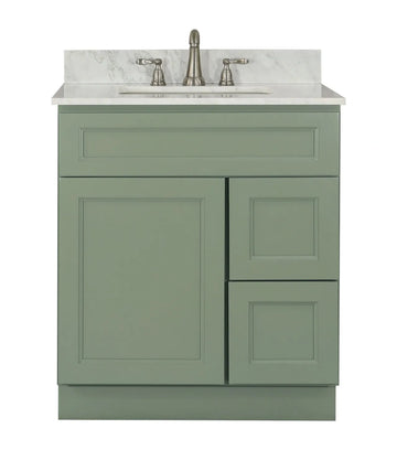 Bathroom Vanity Without Sink- Forest Green