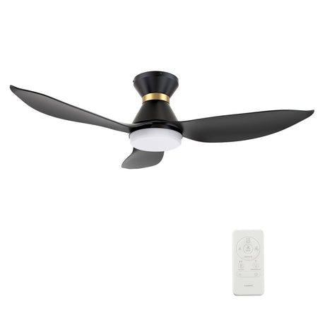 RYATT 45 inch 3 - Blade Flush Mount Smart Ceiling Fan with LED Light & Remote - LEDMyPlace