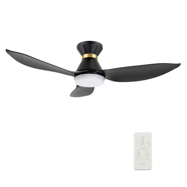 RYATT 45 inch 3 - Blade Flush Mount Smart Ceiling Fan with LED Light & Remote - LEDMyPlace