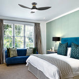 RYATT 45 inch 3 - Blade Flush Mount Smart Ceiling Fan with Remote & LED Light - LEDMyPlace