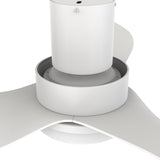 RYNA 36 inch 3 - Blade Flush Mount Smart Ceiling Fan with LED Light & Remote - LEDMyPlace