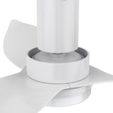 RYNA 45 inch 3 - Blade Flush Mount Smart Ceiling Fan with LED Light & Remote - LEDMyPlace