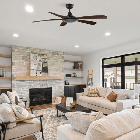 SALEM 52 inch 5 - Blade Smart Ceiling Fan with Remote - LEDMyPlace