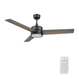 SANTANA 52 inch 3 - Blade Ceiling Fan with LED Light & Remote - LEDMyPlace