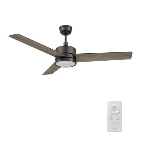 SANTANA 52 inch 3 - Blade Ceiling Fan with LED Light & Remote - LEDMyPlace