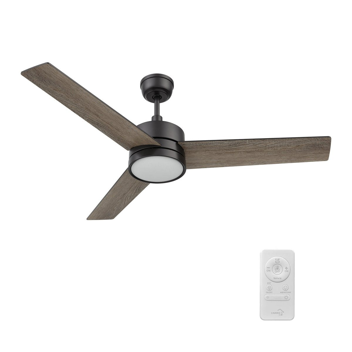 SANTANA 52 inch 3 - Blade Ceiling Fan with LED Light & Remote - LEDMyPlace