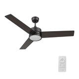 SANTANA 52 inch 3 - Blade Ceiling Fan with LED Light & Remote - LEDMyPlace