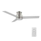 SANTANA 52 inch 3 - Blade Flush Mount Ceiling Fan with LED light & Remote - LEDMyPlace
