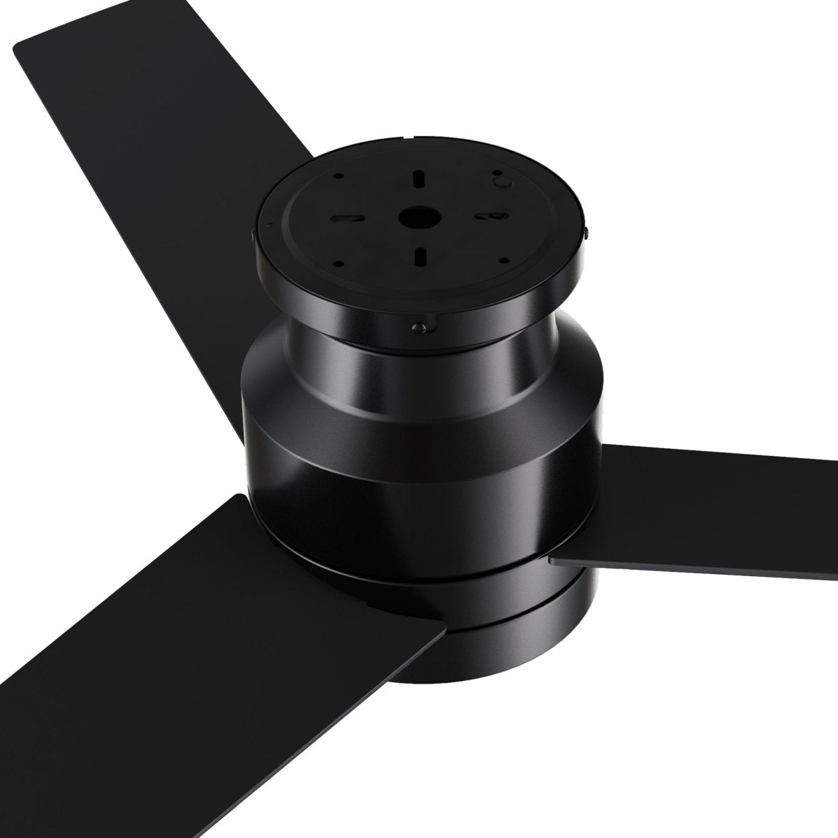 Santana 52 inch 3 blade flush mount ceiling fan with wall control white birchwood reversible blades - LEDMyPlace