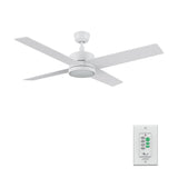 SANTANA 52 inch 4 - Blade Ceiling Fan with LED Light & Wall Control - LEDMyPlace