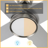 SANTANA 52 inch 4 - Blade Ceiling Fan with LED Light & Wall Control - LEDMyPlace