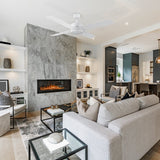 SANTANA 52 inch 4 - Blade Ceiling Fan with LED Light & Wall Control - LEDMyPlace