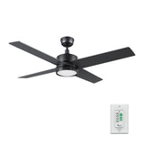 SANTANA 52 inch 4 - Blade Ceiling Fan with LED Light & Wall Control - LEDMyPlace