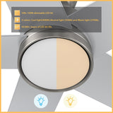 SANTANA 52 inch 5 - Blade Ceiling Fan with LED Light & Remote - LEDMyPlace