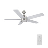 SANTANA 52 inch 5 - Blade Ceiling Fan with LED Light & Remote - LEDMyPlace