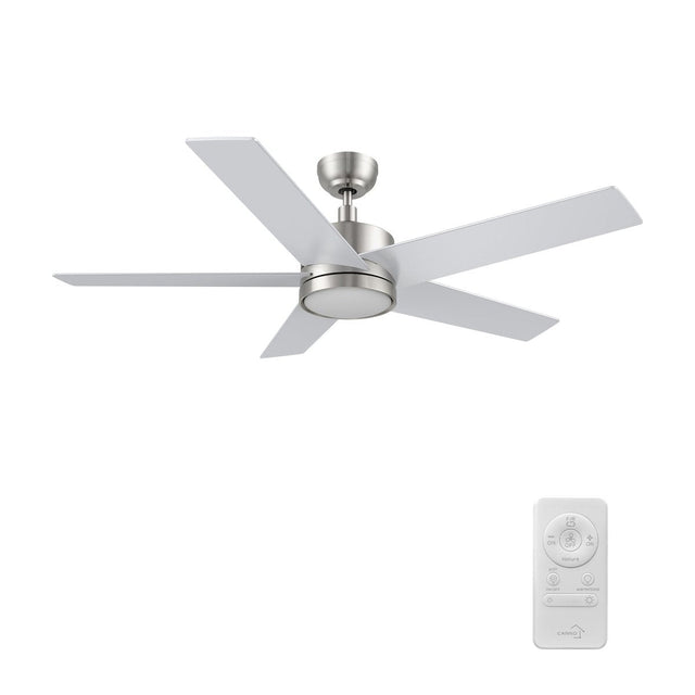 SANTANA 52 inch 5 - Blade Ceiling Fan with LED Light & Remote - LEDMyPlace