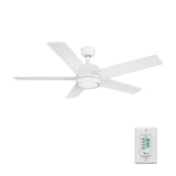 SANTANA 52 inch 5 - Blade Ceiling Fan with LED Light & Wall Control - LEDMyPlace