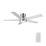 SANTANA 52 inch 5 - Blade Flush Mount Ceiling Fan with LED Light & Remote - LEDMyPlace