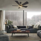 SAVILI 52 inch 5 - Blade Smart Ceiling Fan with LED Light & Remote Control - LEDMyPlace