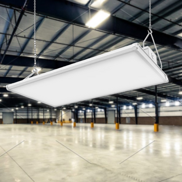 2FT Linear LED High Bay Light 60W/80W/105W Wattage Adjustable, 4000k/5000K/6500K CCT Changeable, Dip Switch, 0-10V Dim, 120-277V Input Voltage, ETL, DLC 5.1 Listed