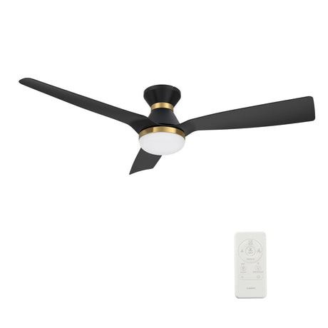 SPEZIA 52 inch 3 - Blade Flush Mount Best Smart Ceiling Fan with LED Light & Remote - LEDMyPlace