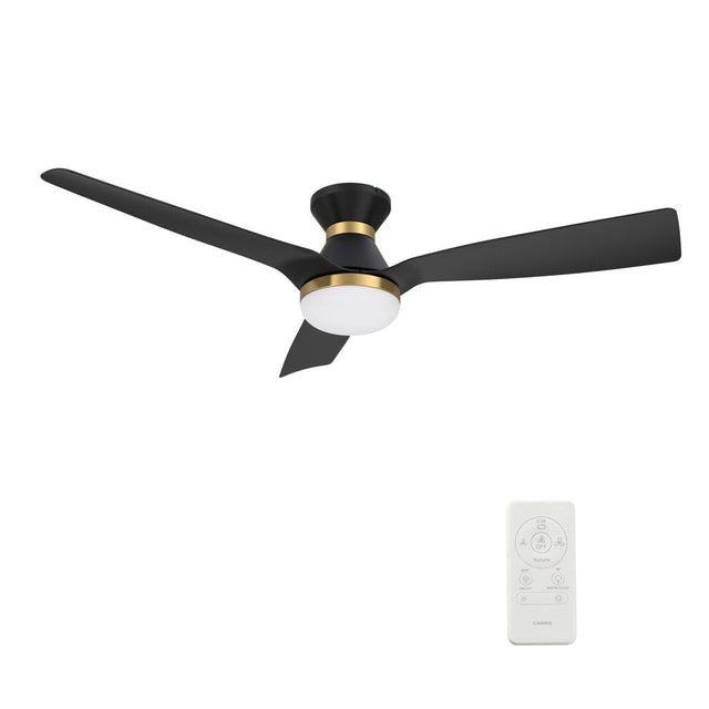 SPEZIA 52 inch 3 - Blade Flush Mount Best Smart Ceiling Fan with LED Light & Remote - LEDMyPlace