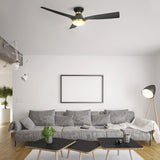 SPEZIA 52 inch 3 - Blade Flush Mount Best Smart Ceiling Fan with LED Light & Remote - LEDMyPlace