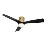 SPEZIA 52 inch 3 - Blade Flush Mount Smart Ceiling Fan with LED Light & Remote - LEDMyPlace