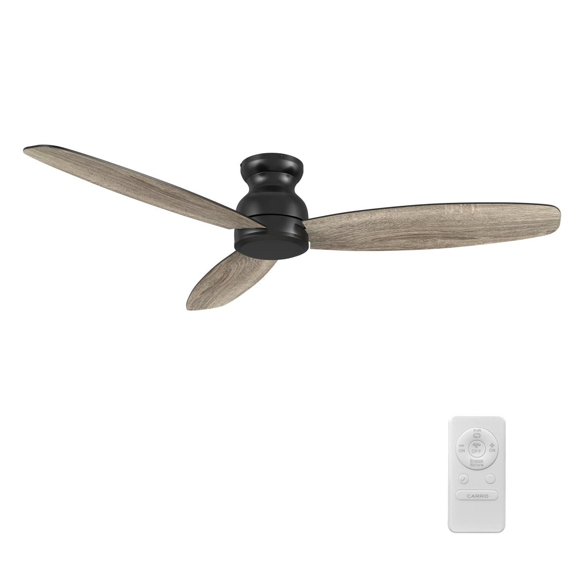 STANLEY 60 inch 3 - Blade Flush Mount No Light Ceiling Fan with Remote - LEDMyPlace