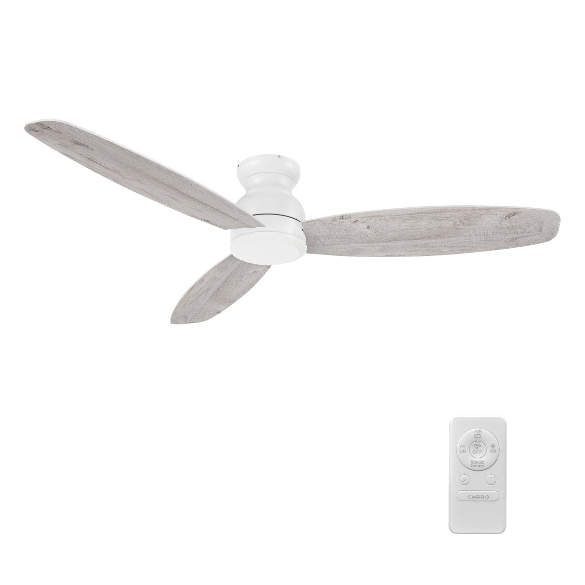 STANLEY 60 inch 3 - Blade Flush Mount No Light Ceiling Fan with Remote - LEDMyPlace