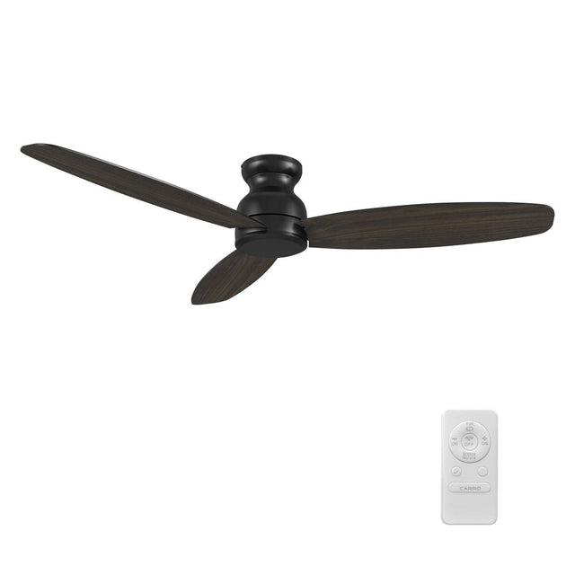 STANLEY 60 inch 3 - Blade Flush Mount No Light Ceiling Fan with Remote - LEDMyPlace