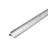 T-COVE Connection Trim 5/8 in. Aluminum - Silver - High Gloss Anodized Brushed - Tile Edge Trim by Dural