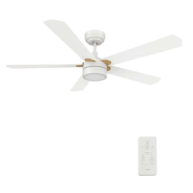 TARRASA 52 inch 5 - Blade Smart Ceiling Fan with LED Light & Remote - LEDMyPlace