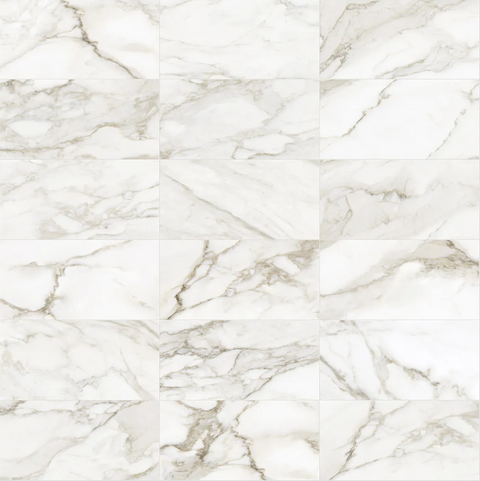 12 x 24 in Lumino Calacatta Matte Pressed Glazed Porcelain Tile