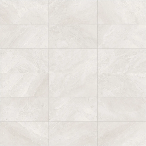12 X 24 In Lumino Ivory Matte Pressed Glazed Porcelain Tile