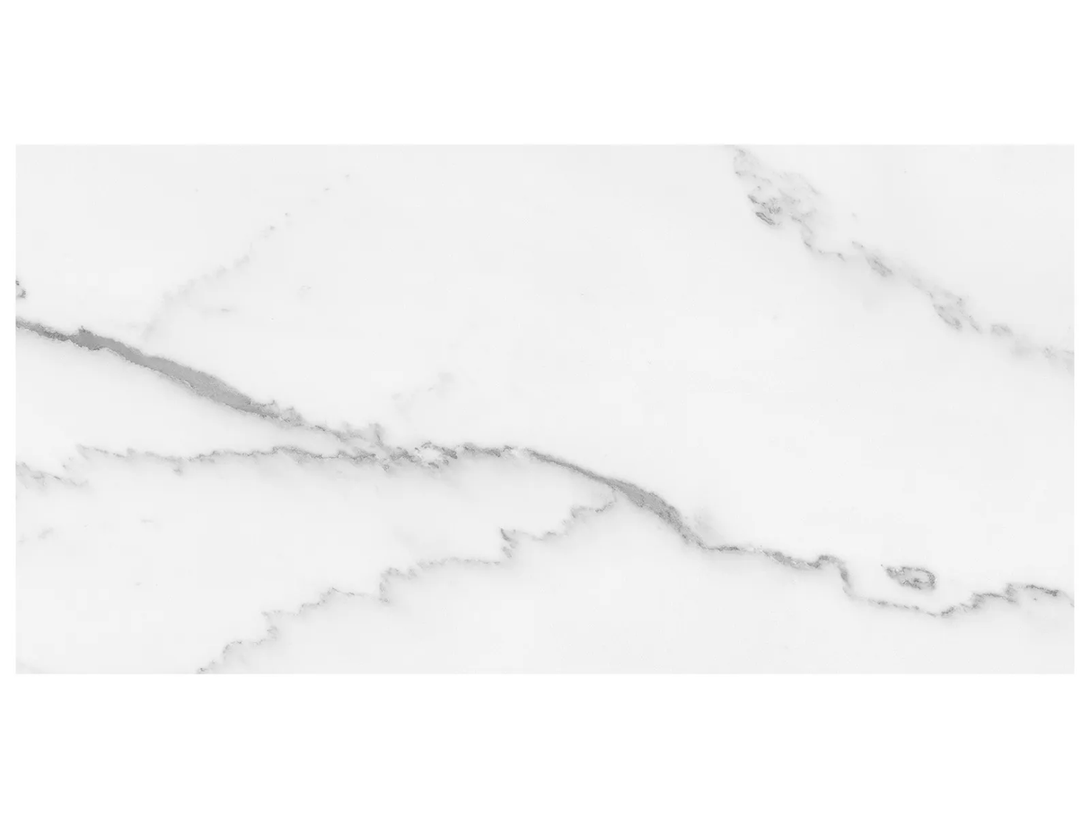 12 x 24 in Lumino Bianco Heritage Texture Pressed Glazed Porcelain Tile