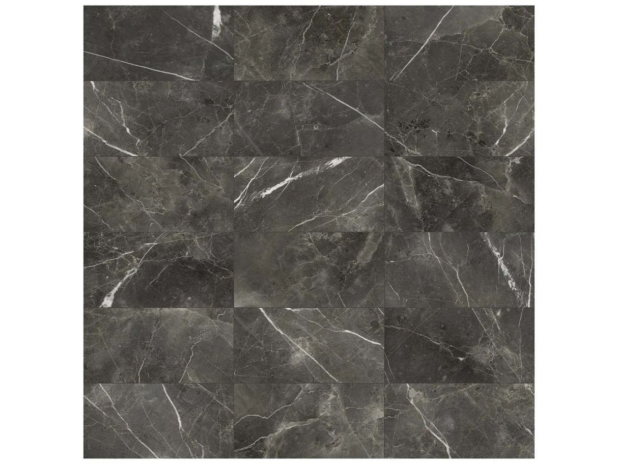 12 x 24 in Lumino Carbon Matte Pressed Glazed Porcelain Tile