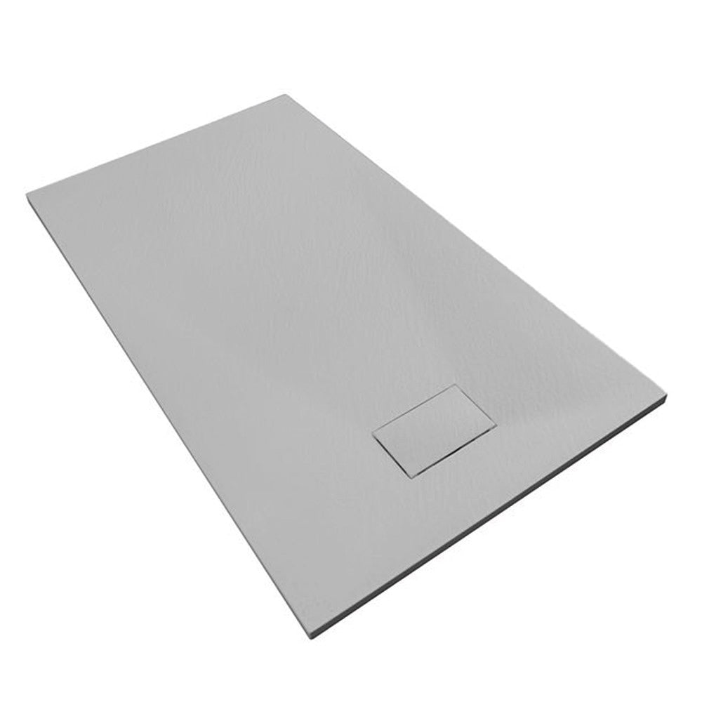 SMC / Solid Surface Shower Base Tray 72" ×  32" - with Side Drain Hole, Drain Cover & Waste