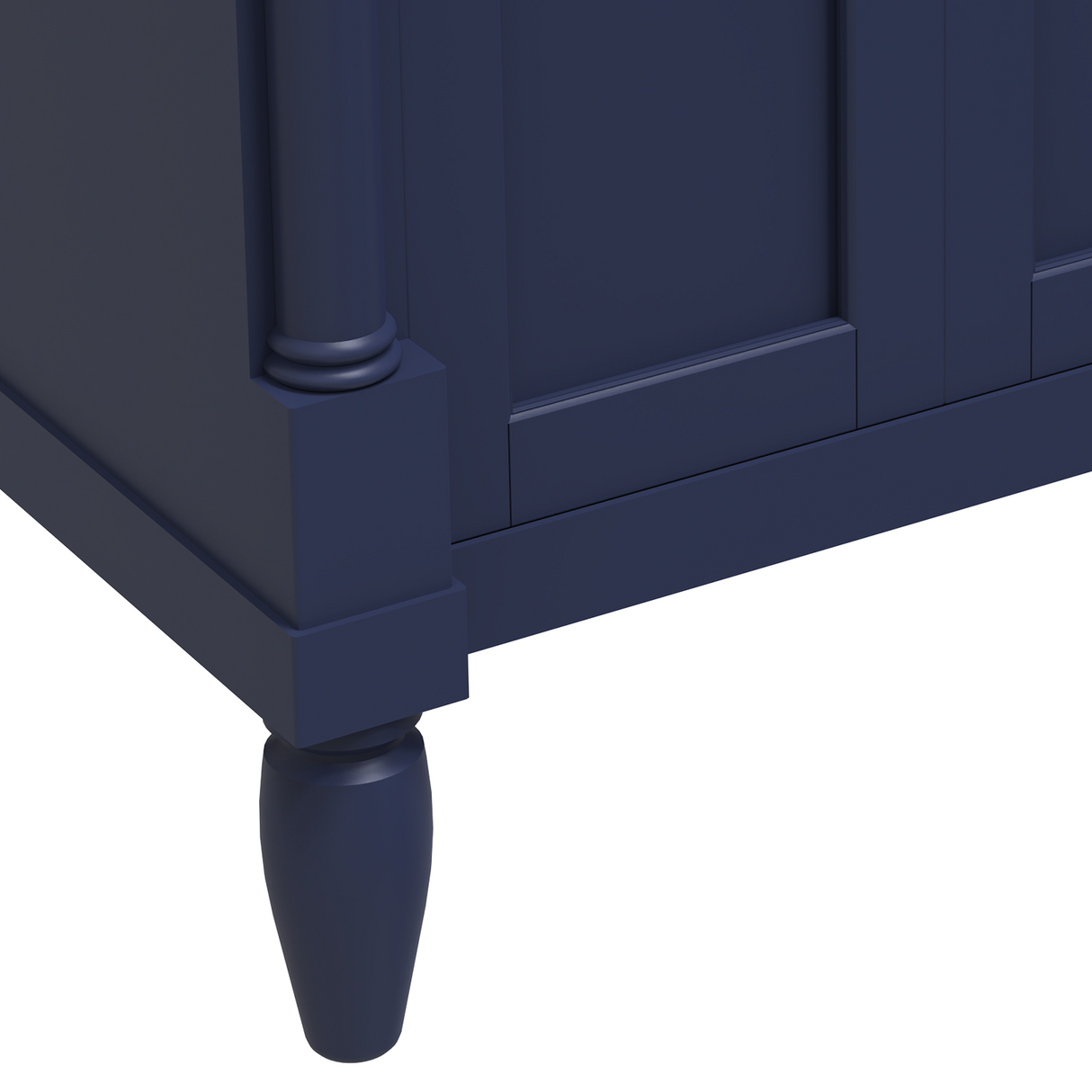 torino 24 navy blue freestanding solid wood vanity with porcelain sink top