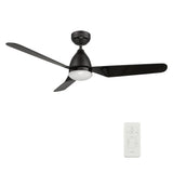 TOULON 52 inch 3 - Blade Smart Ceiling Fan with LED Light & Remote - LEDMyPlace