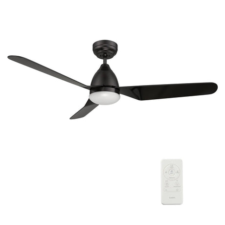 TOULON 52 inch 3 - Blade Smart Ceiling Fan with LED Light & Remote - LEDMyPlace