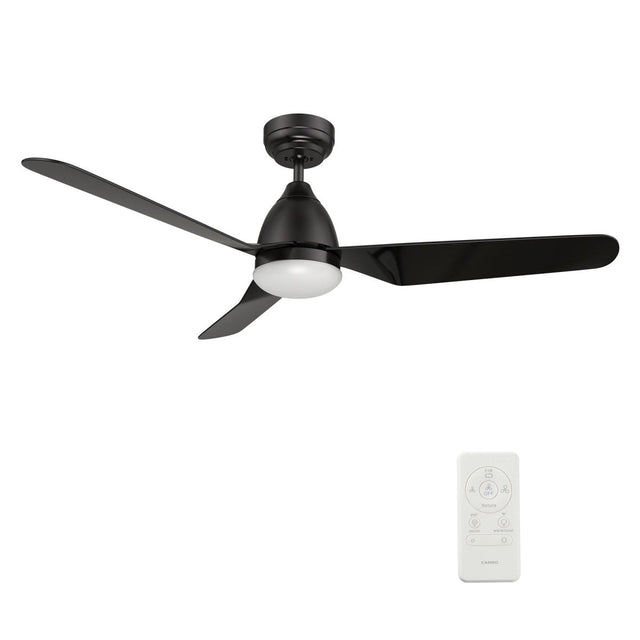 TOULON 52 inch 3 - Blade Smart Ceiling Fan with LED Light & Remote - LEDMyPlace