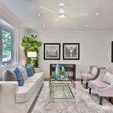 TOULON 52 inch 3 - Blade Smart Ceiling Fan with LED Light & Remote - LEDMyPlace