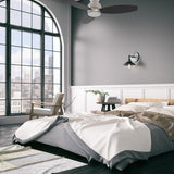 TRENTO 48 inch 3 - Blade Flush Mount Smart Ceiling Fan with LED Light & Remote - LEDMyPlace