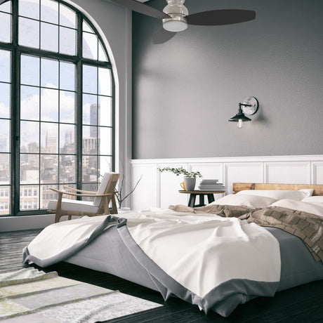 TRENTO 48 inch 3 - Blade Flush Mount Smart Ceiling Fan with LED Light & Remote - LEDMyPlace