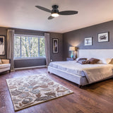 TRENTO 60 inch 3 - Blade Flush Mount Smart Ceiling Fan with LED Light & Remote - LEDMyPlace