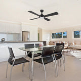 TRYTON 52 inch 4 - Blade Ceiling Fan with LED Light & Remote - LEDMyPlace