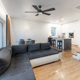 TRYTON 52 inch 5 - Blade Ceiling Fan with LED Light & Remote - LEDMyPlace