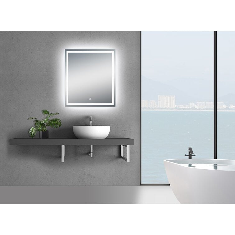 Twinkle 36'' Polished Edge Frosted Panel LED Bathroom Vanity